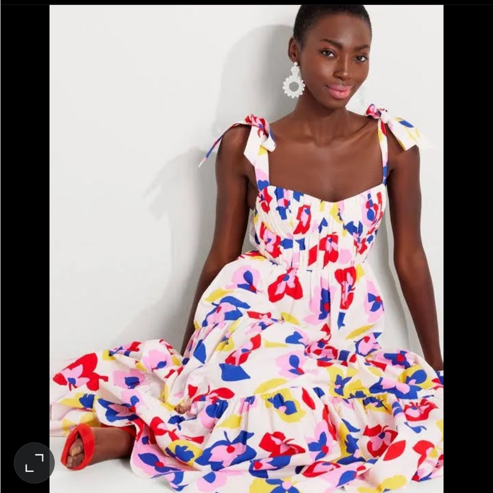 NWT Kate Spade Summer Flowers Tiered Dress